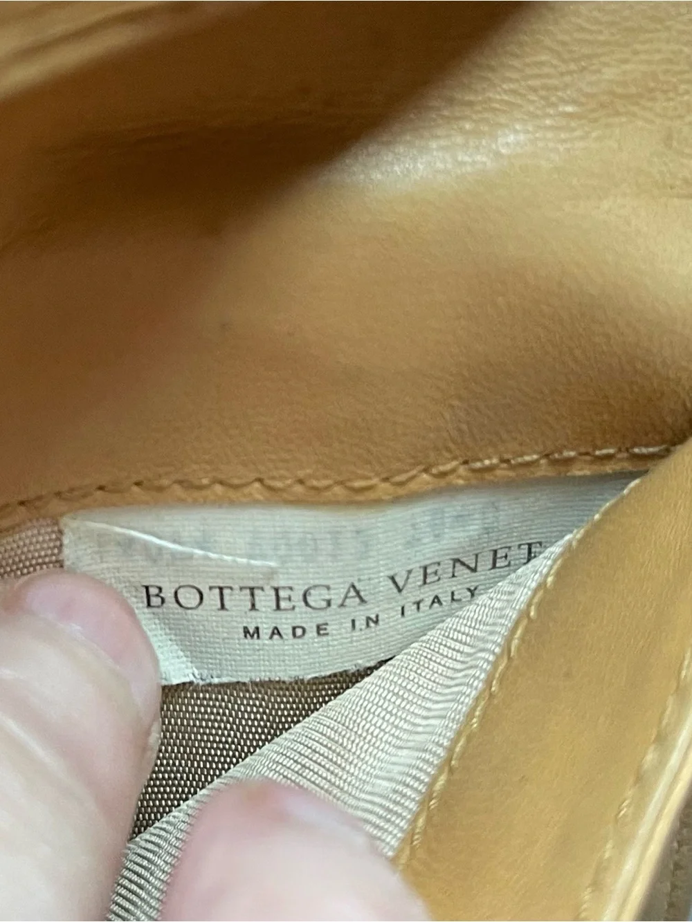 Bottega Veneta Intrecciato Woven Leather Wallet - Tan